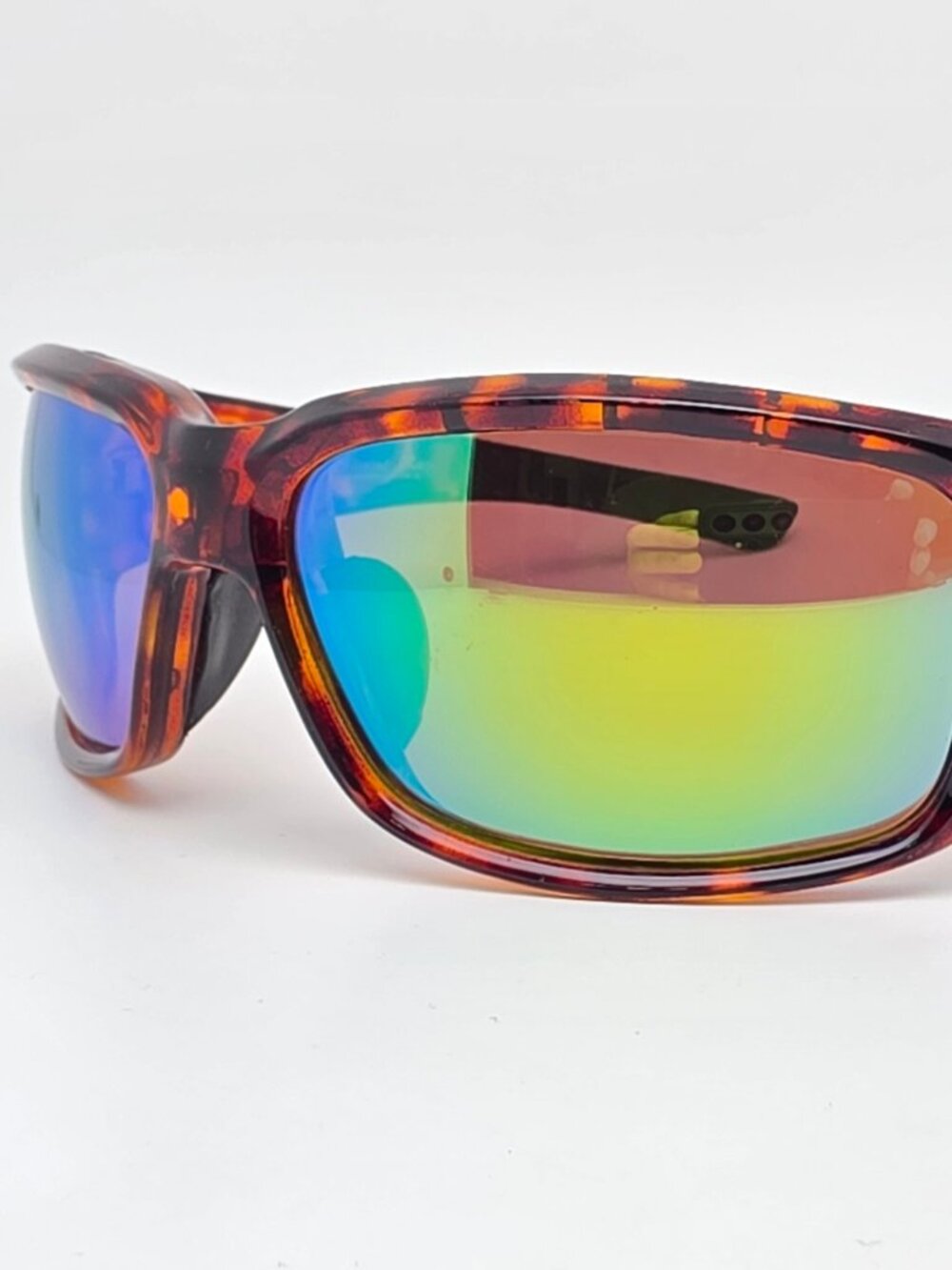 Bimini Bay T-BB4AG Tortoise Frame Polarized Green Mirror Lens Fishing Sunglasses
